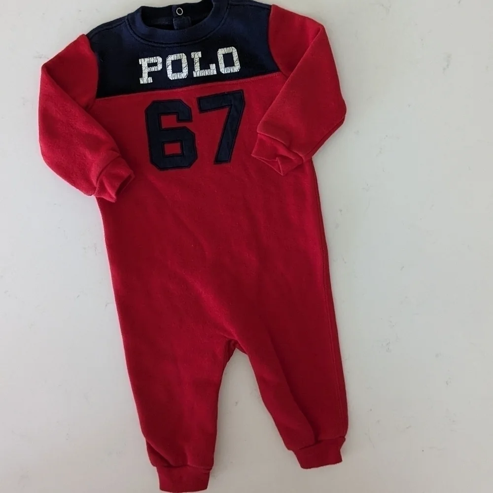 Ralph‎ Lauren | Fleece Polo Coverall